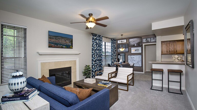 Spacious Living Room and Dining Area