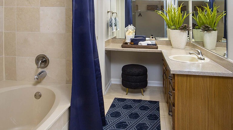 Spacious Bathroom with Garden Tub