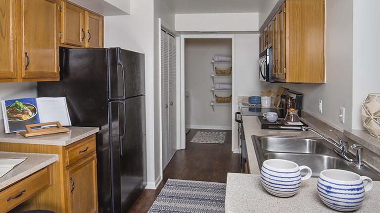 Kitchen with Solid-Wood Cabinetry