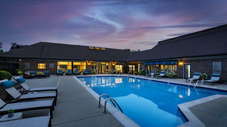 Swimming Pool at Dusk