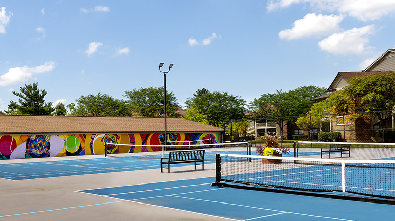 Lighted Tennis & Pickleball Courts 